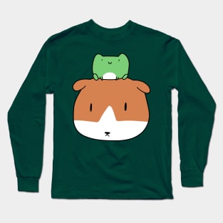 Little Frog and Guinea Pig Face Long Sleeve T-Shirt